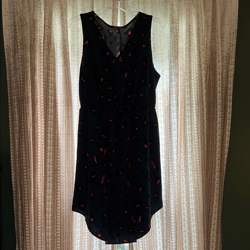 Teal and pink Sleeveless Dress
